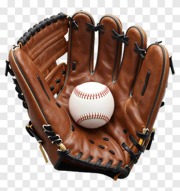 Baseball Glove Holding Baseball PNG