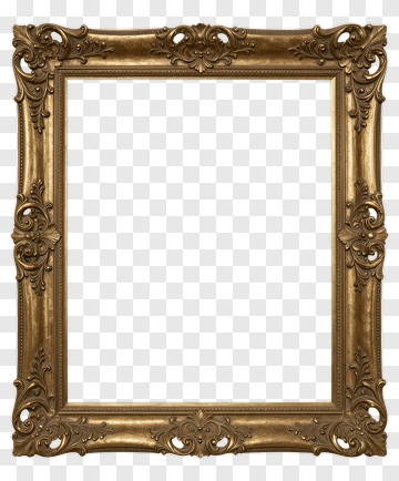 Ornate Gold Frame PNG