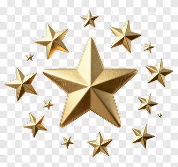 Golden Star PNG