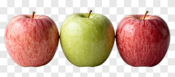 Three Apples In A Row PNG