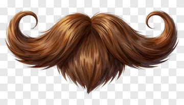 Hand-drawn Brown Moustache PNG
