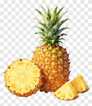 Fresh Pineapple Slices PNG