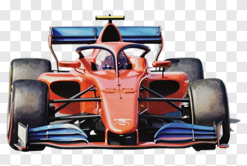 Red Formula One Race Car PNG