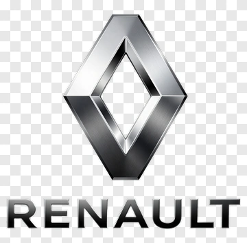 Renault Logo With Metallic Diamond Emblem PNG
