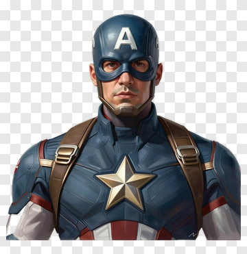 Captain America In Uniform PNG