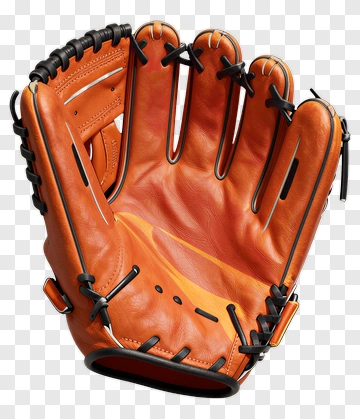 Orange Baseball Glove PNG