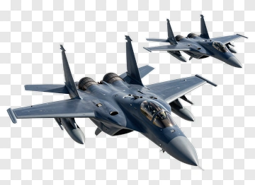 Two Fighter Jets In Flight PNG
