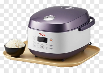 TCL Rice Cooker With Cooked Rice PNG