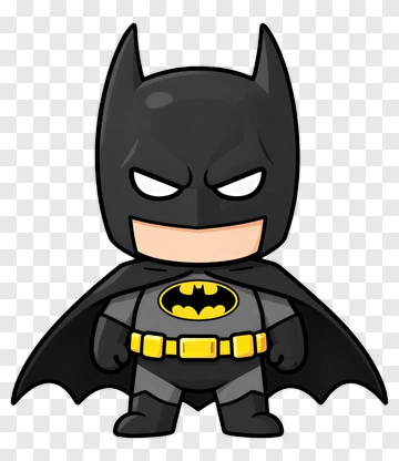 Chibi Batman In Classic Costume PNG