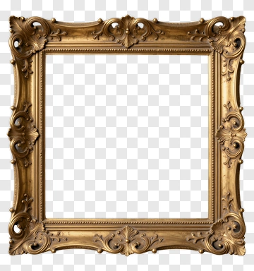 Ornate Gold Frame PNG