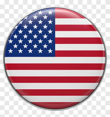 USA Flag Button PNG