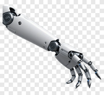 Robot Arm With Mechanical Hand PNG