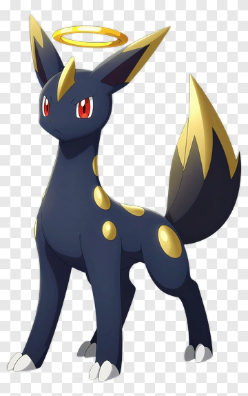Umbreon With Golden Halo PNG