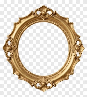 Golden Ornate Frame PNG
