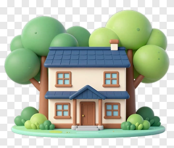 Cozy House Surrounded By Trees PNG