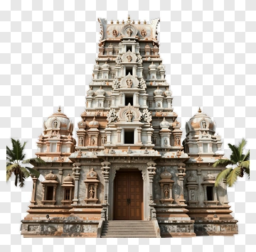 Grand Temple With Intricate Stone Carvings PNG