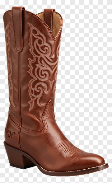 Brown Cowboy Boot PNG