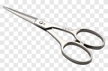 Silver Scissors PNG