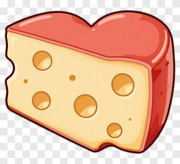Heart-Shaped Cheese PNG