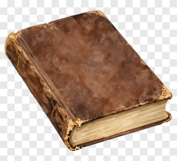 Old Book With Worn Cover PNG