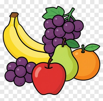 Fresh Fruit Collection PNG