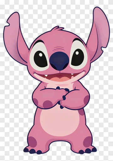 Stitch In Pink PNG