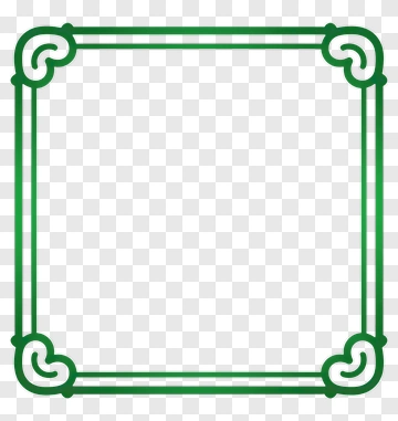 Green Decorative Frame PNG