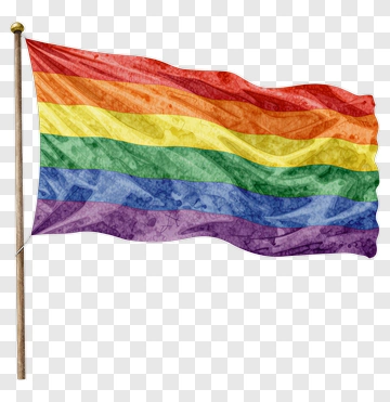 Rainbow Flag In Watercolor Style PNG