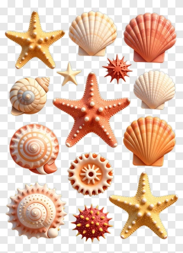 Collection Of Sea Creatures PNG