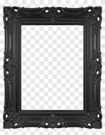Ornate Black Frame PNG