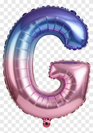 Balloon In The Shape Of Letter G PNG