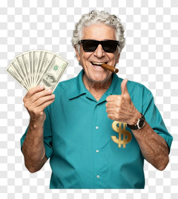 Old Man With Sunglasses And Cigar PNG