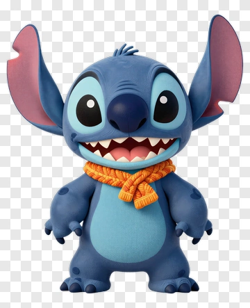 Stitch With Orange Scarf PNG