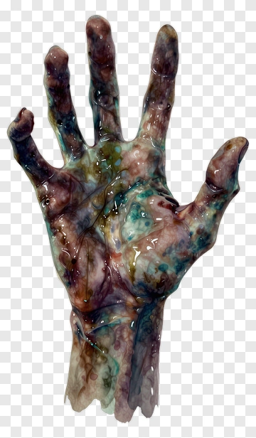Watercolor Hand Art PNG