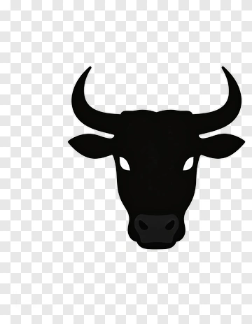 Black Bull Head Icon PNG