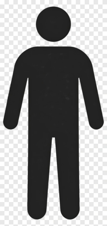 Black Human Figure Icon PNG
