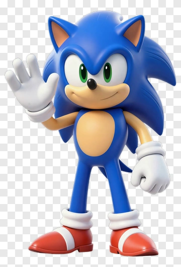 Sonic The Hedgehog Waving PNG