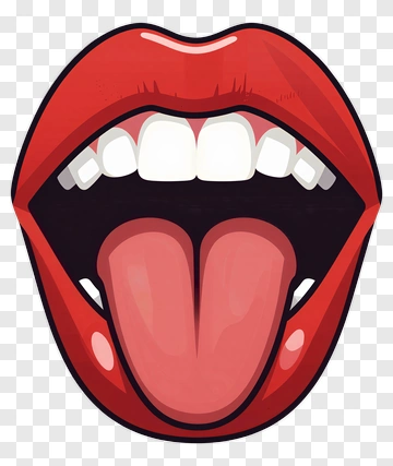 Open Mouth With Tongue And Teeth PNG
