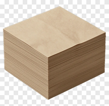 Brown Napkin Stack PNG