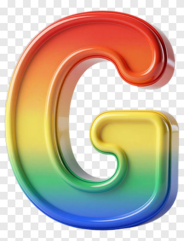 Rainbow Letter G PNG