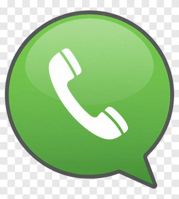 Green Telephone Icon In Speech Bubble PNG