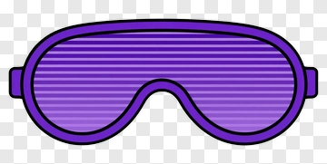 Purple Goggles PNG