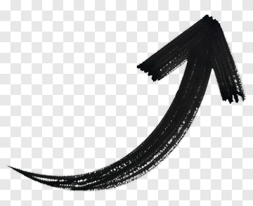 Black Hand-Drawn Arrow PNG