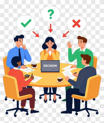 Team Making Important Business Decision PNG