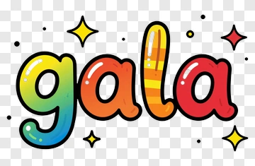 Gala Text Design PNG
