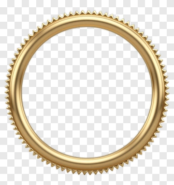 Gold Gear Ring PNG