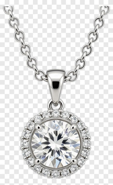 Diamond Pendant Necklace PNG