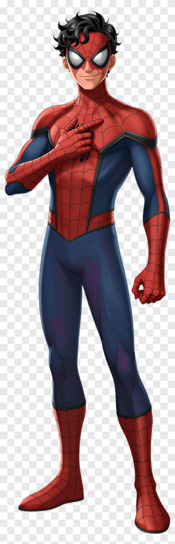 Spider-Man In Red And Blue Suit PNG