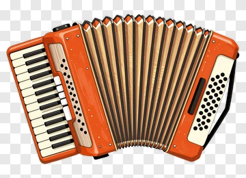 Orange Accordion PNG