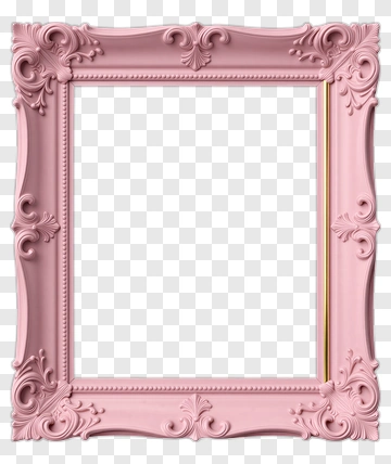 Pink Ornate Frame PNG